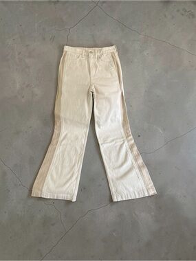 rag & bone Cream and Tan Denim Jeans